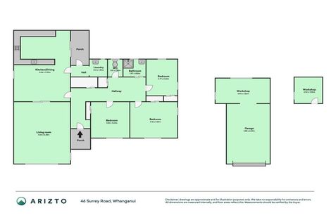 Photo of property in 46 Surrey Road, Springvale, Whanganui, 4501