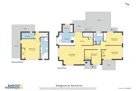 Photo of property in 6 Eagleson Street, Northcross, Auckland, 0632