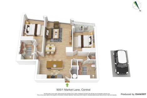 Photo of property in 905/1 Market Lane, Wellington Central, Wellington, 6011