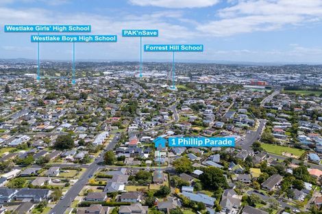 Photo of property in 1 Phillip Parade, Forrest Hill, Auckland, 0620