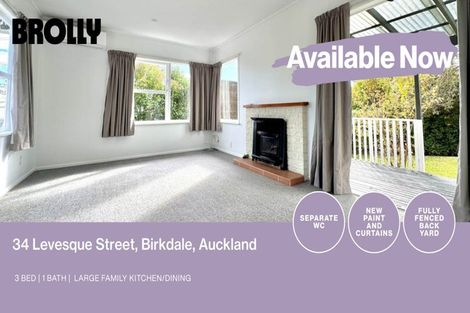Photo of property in 34 Levesque Street, Birkdale, Auckland, 0626