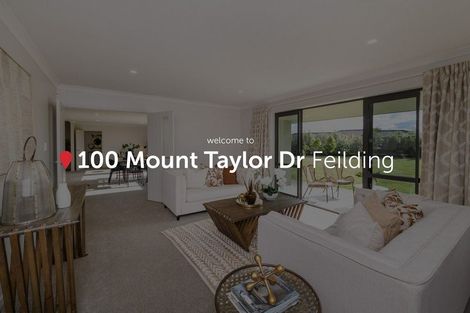 Photo of property in 100 Mount Taylor Drive, Feilding, 4775