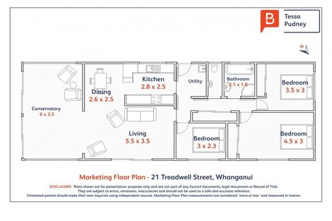 Photo of property in 21 Treadwell Street, Springvale, Whanganui, 4501