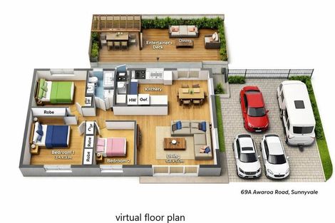 Photo of property in 69a Awaroa Road, Sunnyvale, Auckland, 0612