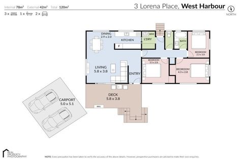 Photo of property in 3 Lorena Place, West Harbour, Auckland, 0618