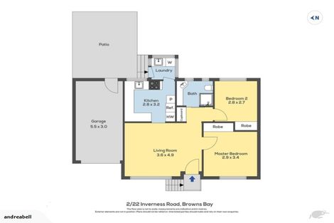 Photo of property in 2/22 Inverness Road, Browns Bay, Auckland, 0630