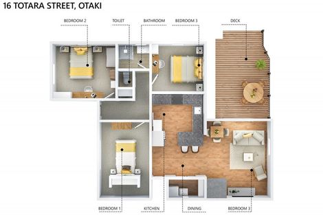 Photo of property in 16 Totara Street, Otaki, 5512