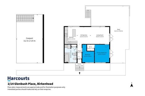 Photo of property in 2/14 Glenbush Place, Birkenhead, Auckland, 0626