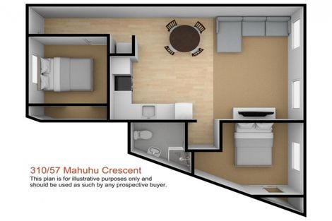 Photo of property in 310/57 Mahuhu Crescent, Auckland Central, Auckland, 1010