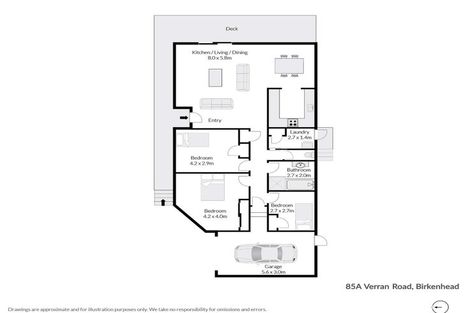 Photo of property in 1/85 Verran Road, Birkenhead, Auckland, 0626