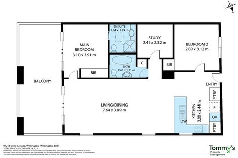 Photo of property in Atrium Towers, 9a/154 The Terrace, Wellington Central, Wellington, 6011