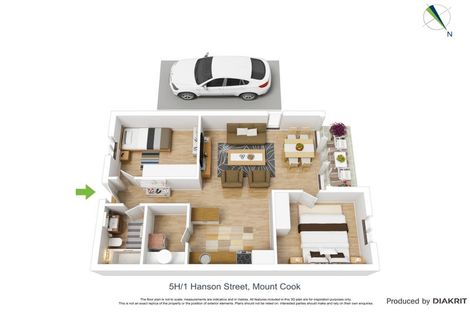 Photo of property in 5h/1 Hanson Street, Mount Cook, Wellington, 6021