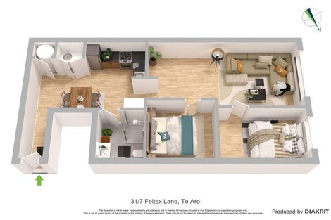 Photo of property in Dixonlane Apartments, 31/7 Feltex Lane, Te Aro, Wellington, 6011