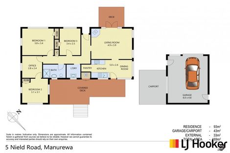 Photo of property in 5 Nield Road, Manurewa, Auckland, 2102