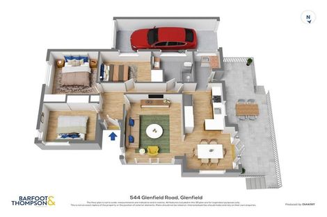 Photo of property in 544 Glenfield Road, Glenfield, Auckland, 0629