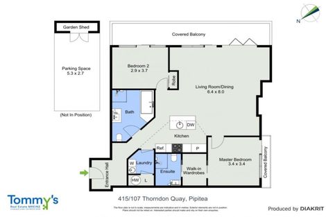 Photo of property in Stadium Garden Flats, 415/107 Thorndon Quay, Pipitea, Wellington, 6011