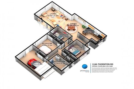 Photo of property in 114a Thornton Road, Cambridge, 3434