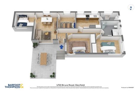 Photo of property in 1/53 Bruce Road, Glenfield, Auckland, 0629