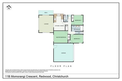 Photo of property in 2/11 Momorangi Crescent, Redwood, Christchurch, 8051