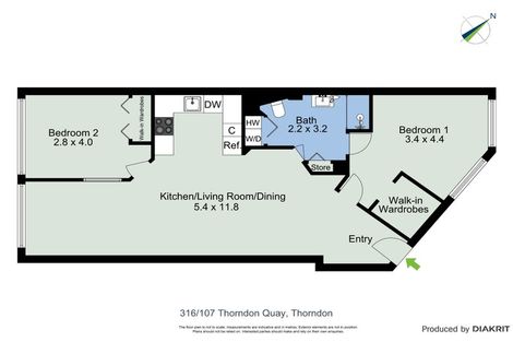 Photo of property in Stadium Garden Flats, 316/107 Thorndon Quay, Pipitea, Wellington, 6011