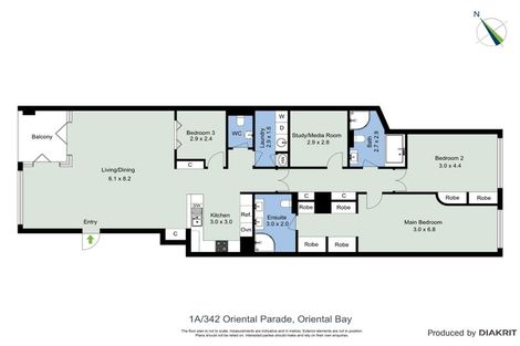 Photo of property in Waterline Apartments, 1a/342 Oriental Parade, Oriental Bay, Wellington, 6011