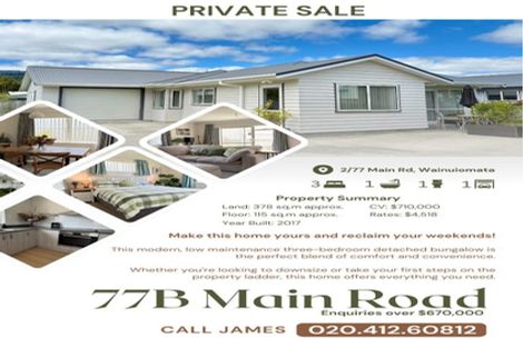 Photo of property in 2/77 Main Road, Wainuiomata, Lower Hutt, 5014