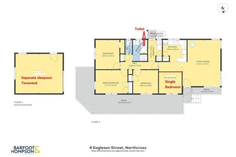 Photo of property in 4 Eagleson Street, Northcross, Auckland, 0632