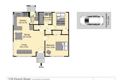 Photo of property in 1/16 Church Street, Devonport, Auckland, 0624