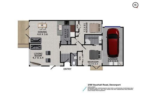 Photo of property in 2/99 Vauxhall Road, Devonport, Auckland, 0624