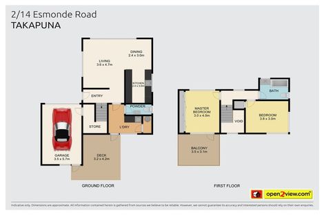 Photo of property in 2/14 Esmonde Road, Takapuna, Auckland, 0622