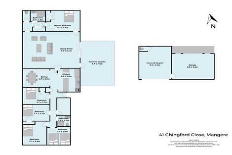 Photo of property in 41 Chingford Close, Mangere, Auckland, 2022