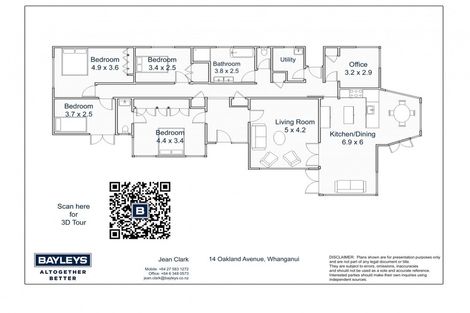 Photo of property in 14 Oakland Avenue, Saint Johns Hill, Whanganui, 4500