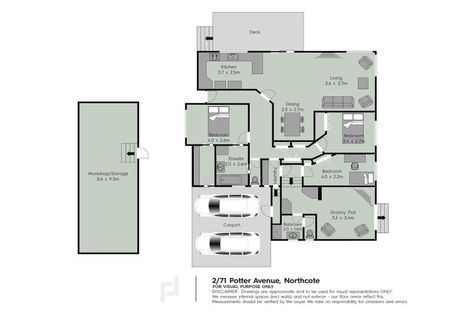 Photo of property in 2/71 Potter Avenue, Northcote, Auckland, 0627