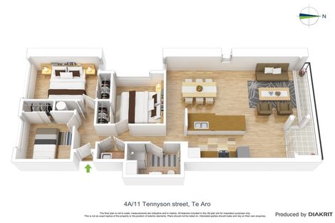 Photo of property in Republic Apartments, 4a/11 Tennyson Street, Te Aro, Wellington, 6011