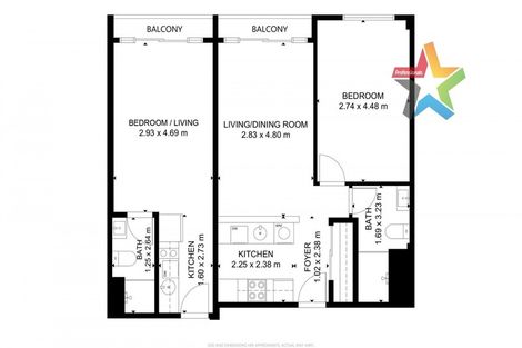 Photo of property in Monvie Apartments, 704/15 Holland Street, Te Aro, Wellington, 6011