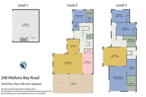 Photo of property in 208 Mellons Bay Road, Mellons Bay, Auckland, 2014