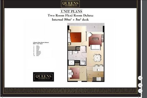 Photo of property in Queen's Residences, 1208/8 Airedale Street, Auckland Central, Auckland, 1010