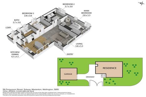 Photo of property in 56 Fergusson Street, Solway, Masterton, 5810