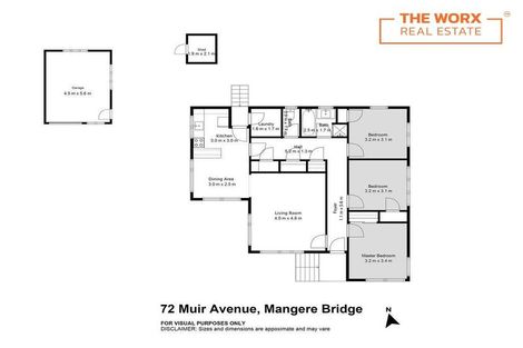 Photo of property in 72 Muir Avenue, Mangere Bridge, Auckland, 2022