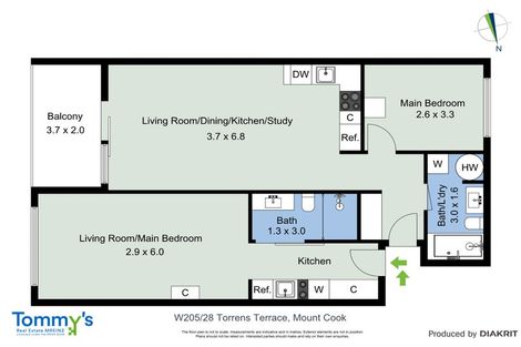 Photo of property in Revolucion Apartments, 205/28w Torrens Terrace, Mount Cook, Wellington, 6011
