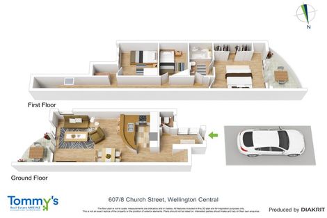 Photo of property in Sirocco Apartments, 607/8 Church Street, Wellington Central, Wellington, 6011