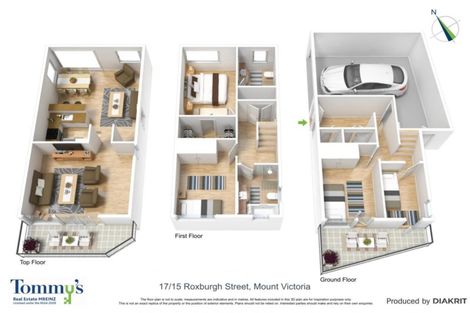 Photo of property in 17/15 Roxburgh Street, Mount Victoria, Wellington, 6011