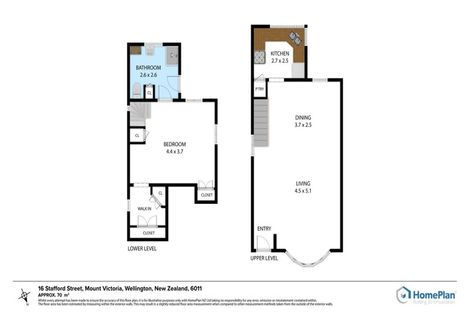 Photo of property in 16 Stafford Street, Mount Victoria, Wellington, 6011