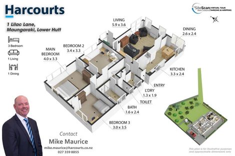 Photo of property in 1 Lilac Lane, Maungaraki, Lower Hutt, 5010