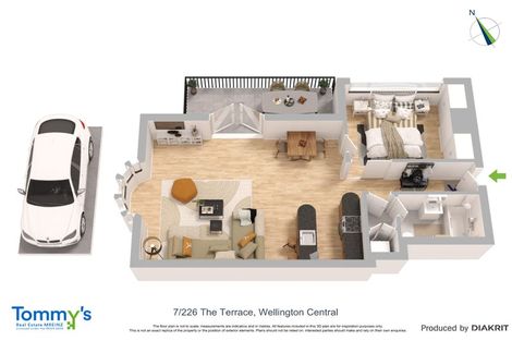 Photo of property in 7/226 The Terrace, Wellington Central, Wellington, 6011