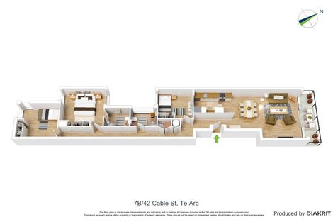 Photo of property in Portal Apartments, 7b/42 Cable Street, Te Aro, Wellington, 6011