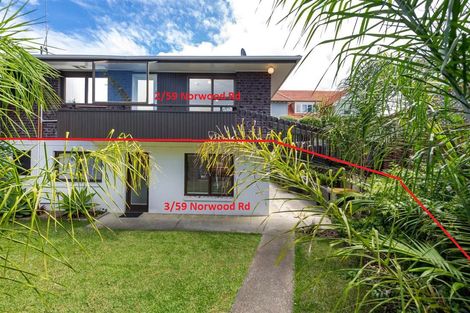 Photo of property in 3/59 Norwood Road, Bayswater, Auckland, 0622