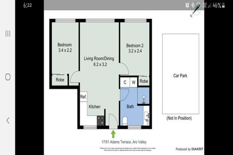 Photo of property in Parkland Flats, 17/51 Adams Terrace, Kelburn, Wellington, 6021