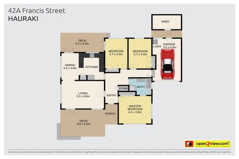 Photo of property in 1/42 Francis Street, Hauraki, Auckland, 0622