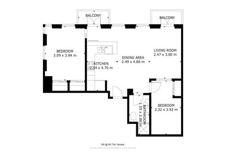 Photo of property in Terrace Heights Apartments, 10a/163 The Terrace, Wellington Central, Wellington, 6011